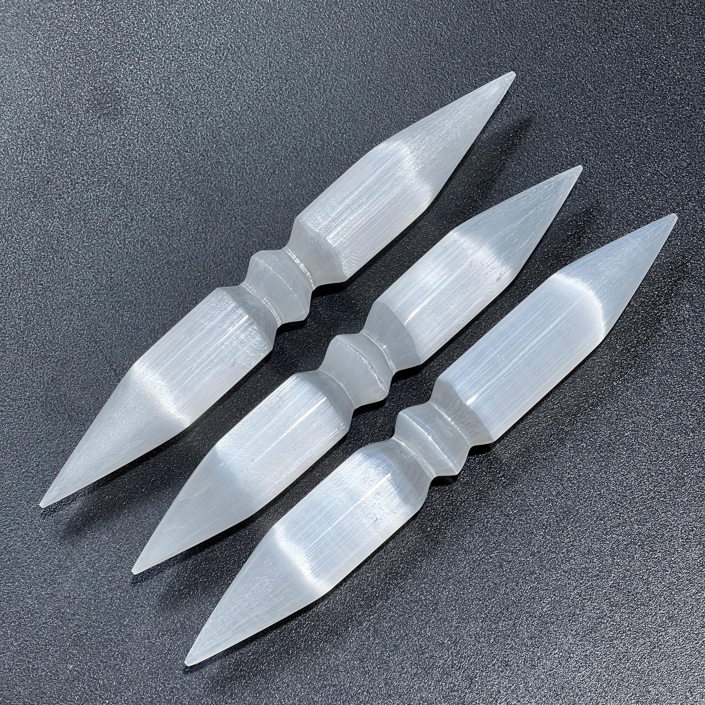 Selenite Crystal Wand Double Point Polished