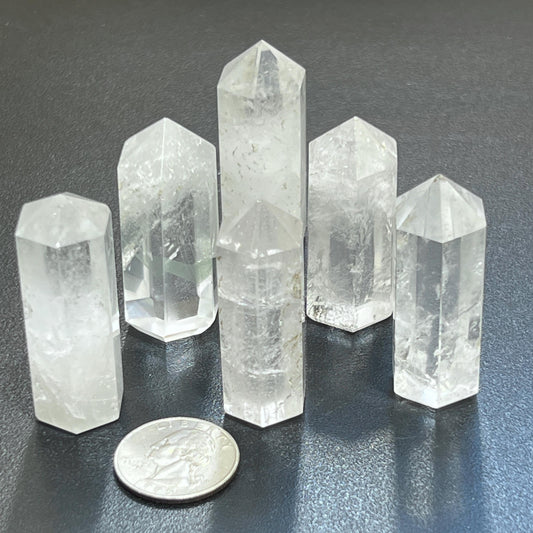 Clear Quartz Crystal Point Tower Obelisk Carving Wholesale