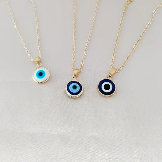 Gold Evil Eye Necklaces