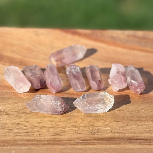 Lithium Quartz Crystal Point| Calming Stone for Meditation, Reiki, Chakra Healing, Stress Relief, Pocket Crystal