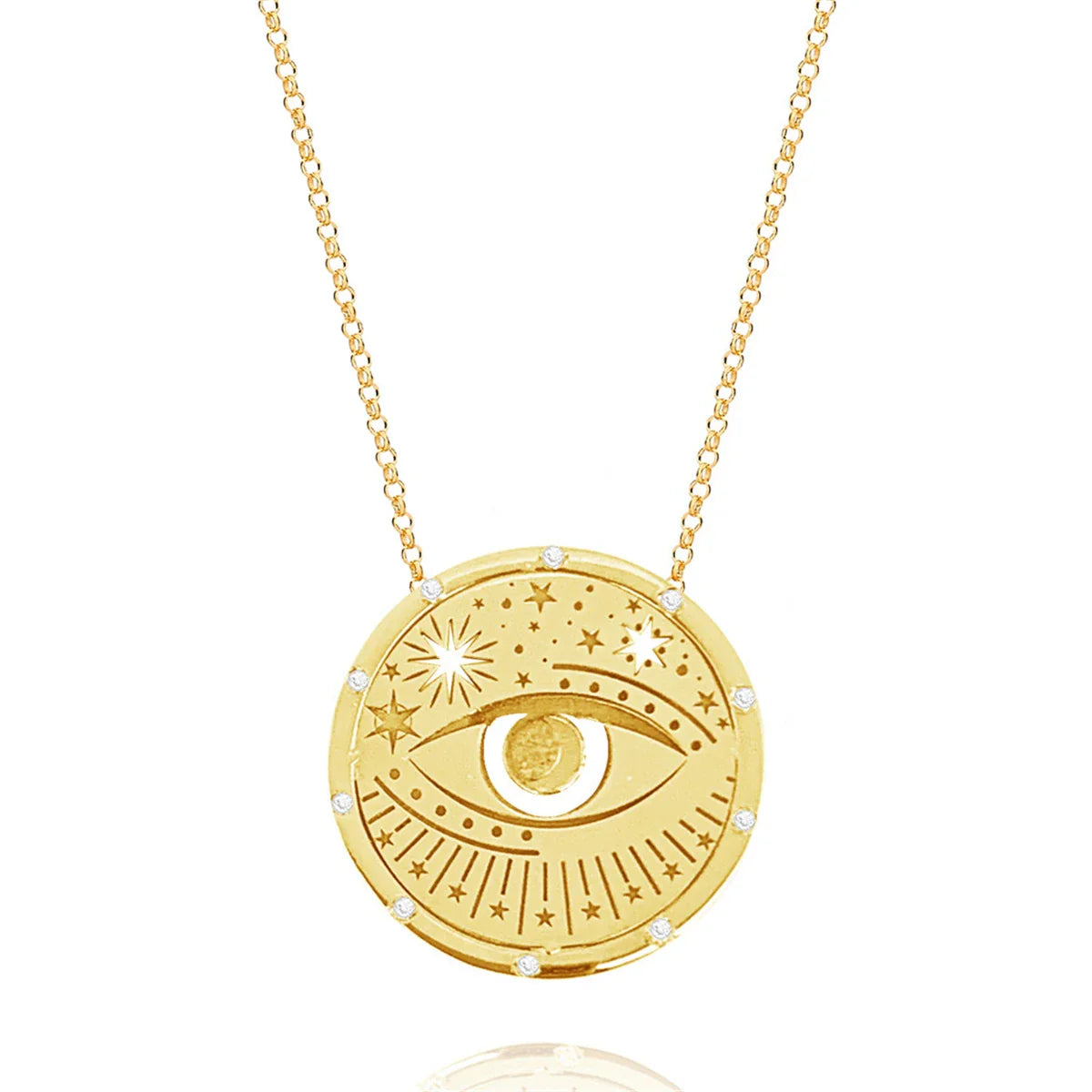 Gold Celestial Design Necklaces