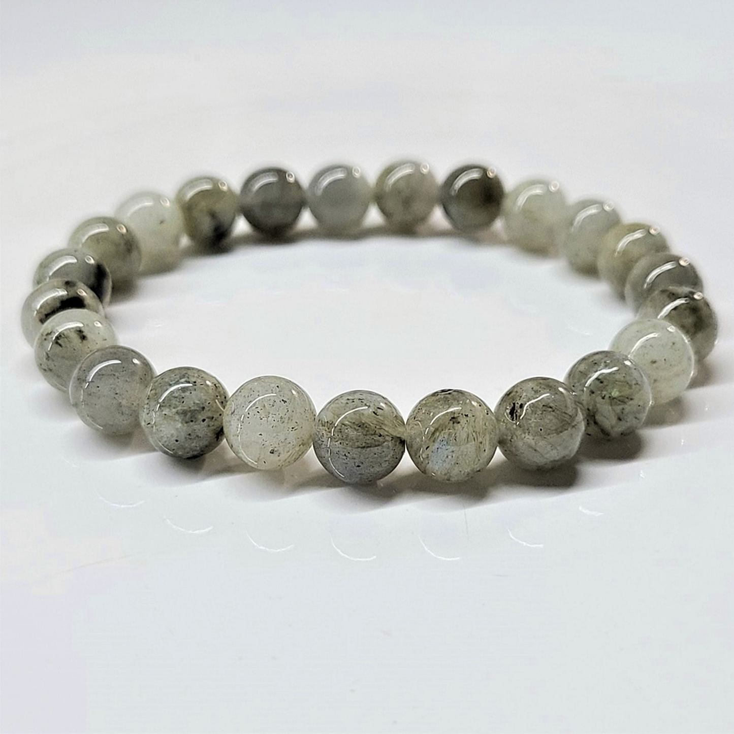 Labradorite Round Bead Bracelet - Magical Protection