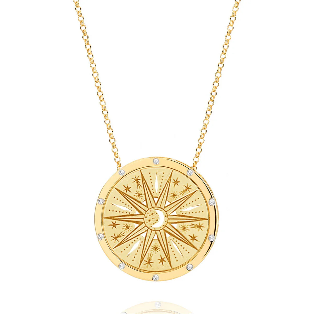 Gold Celestial Design Necklaces