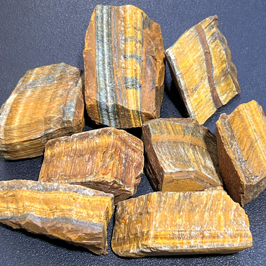 Golden Tigers Eye Rough Raw Stones (By The Piece or Pound)