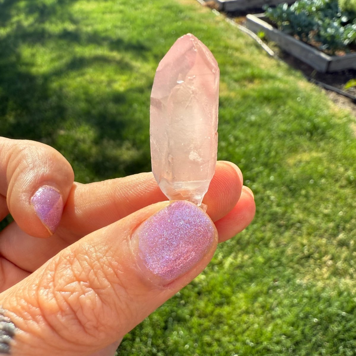 Lithium Quartz Crystal Point| Calming Stone for Meditation, Reiki, Chakra Healing, Stress Relief, Pocket Crystal
