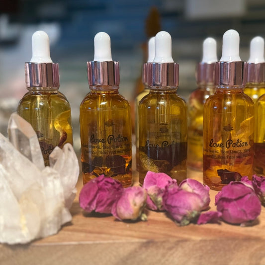 Love Potion Body Oil|Rose Quartz, Argan & Aromatherapy Blend