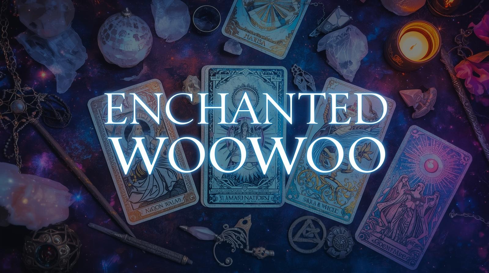 Tarot cards and mystical items on a dark background